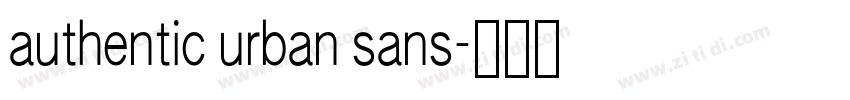 authentic urban sans字体转换